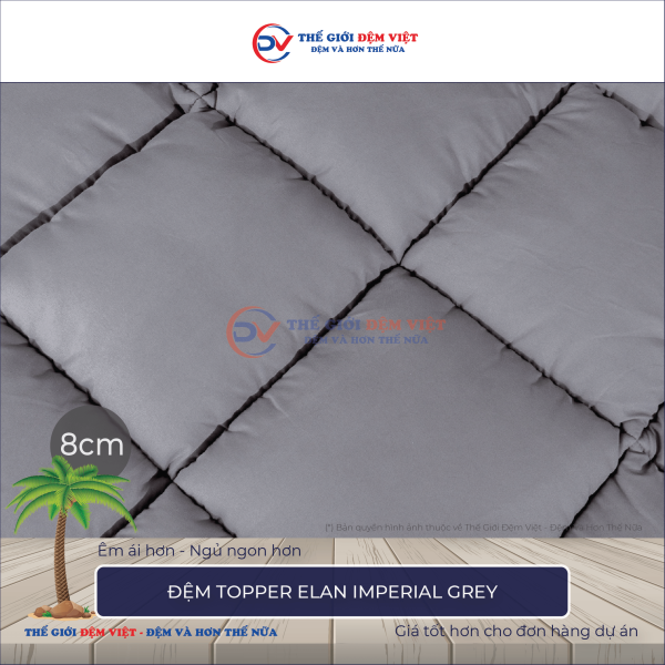 Đệm Topper Elan IMPERIAL GREY